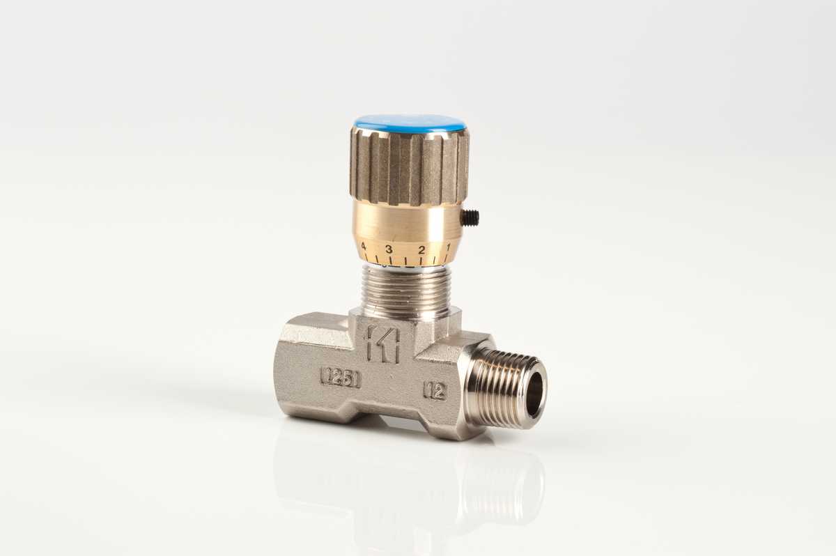 In line double-acting flow control valves Male-Female threads