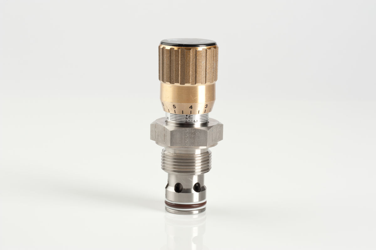 METRIC Threads cartridge single-acting flow control valves