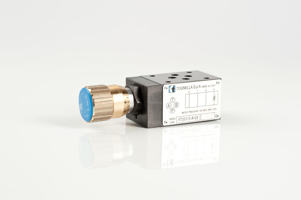 Double-acting flow control valves Cetop 3 - ADJUSTMENT HANDWHEEL