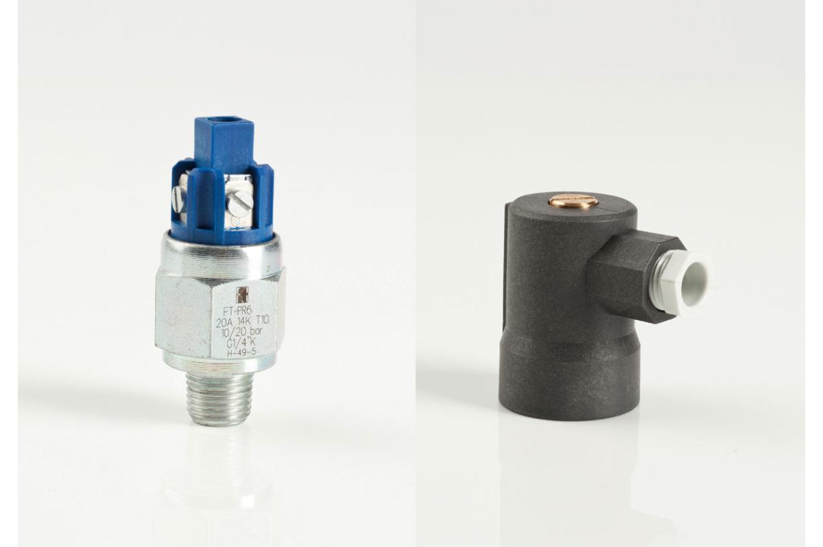 Adjustable diaphragm pressure switch with adjusting screw 